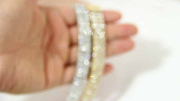Classic Stainless Steel Tennis Bracelet with Zircon Stones | 18K Gold Plated Unisex Party Jewelry