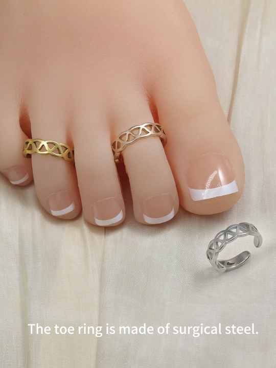 Adjustable 925 Sterling Silver Toe Ring for Women - Open Summer Fashion Jewelry