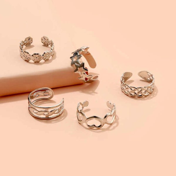 Wholesale Fitted Stainless Steel Silver Gold Diamond Fine Fashion Jewelry Toe Rings Waterproof for Women Feet Piercing Jewelry