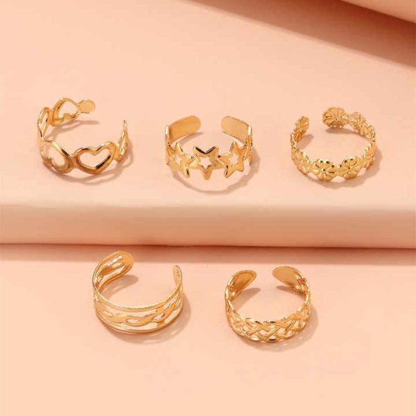 Wholesale Fitted Stainless Steel Silver Gold Diamond Fine Fashion Jewelry Toe Rings Waterproof for Women Feet Piercing Jewelry