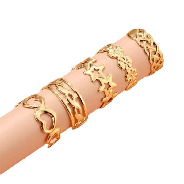 Wholesale Fitted Stainless Steel Silver Gold Diamond Fine Fashion Jewelry Toe Rings Waterproof for Women Feet Piercing Jewelry