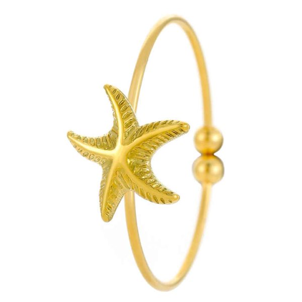New Turtle Starfish Pattern Adjustable Toe Rings Vintage Beach Toe Rings for Women