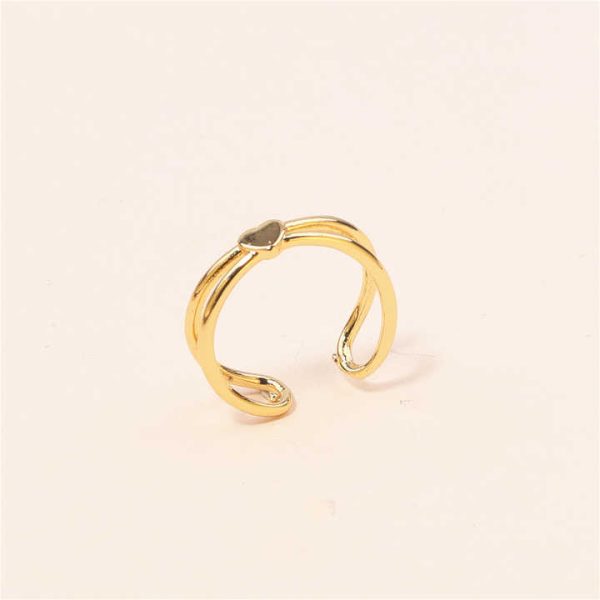 Heart Toe Ring for Women 18K Gold Plated Jewelry Small Size Adjustable Open Tail Stacking Rings Summer Beach Foot Jewelry 2 -