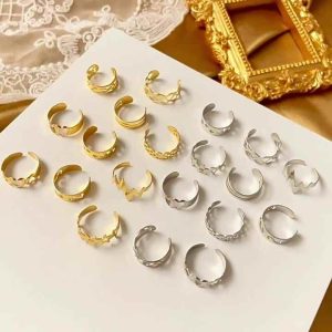 Wholesale Amazon Adjustable Silver & Gold Plated Open Band Rings Summer Beach Toe Rings for Women & Girls Perfect Gift Idea