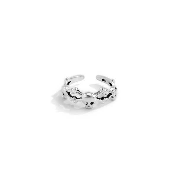 Beach Holiday Style Cross Skull Open Toe Ring Geometric Simple Vintage Foot Decoration Jewelry