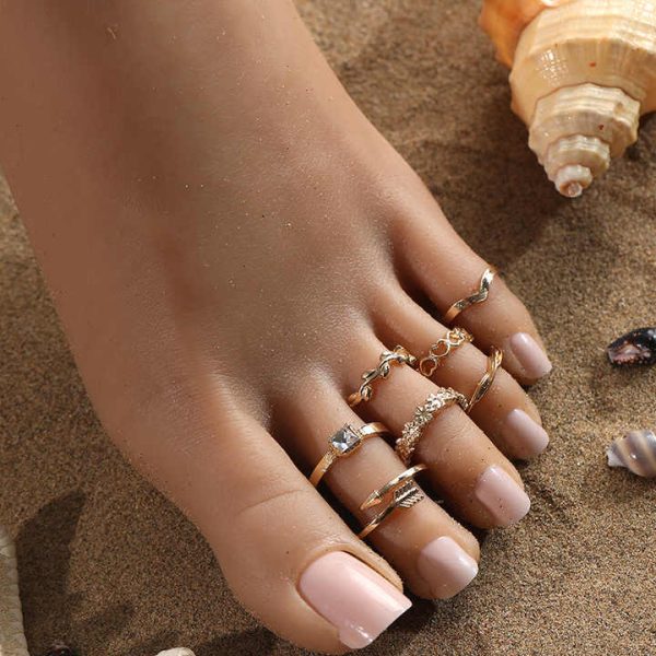 Exquisite Women's Stainless Steel Adjustable Toe Ring, High-quality Geometric Jewelry, Suitable for Weddings, Gift Parties