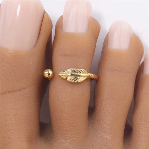 Trendy Boho Round Metal Flowers Anklet Toe Ring Foot Chain Jewelry for Women Girls – Alloy Beach Summer Accessories