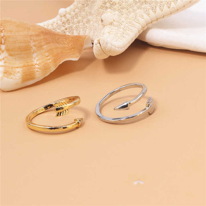 Wholesale Trendy Summer Beach Sandals Accessories Lady Foot Finger Ring Set Ladies Fashion Jewelry Women Toe Ring