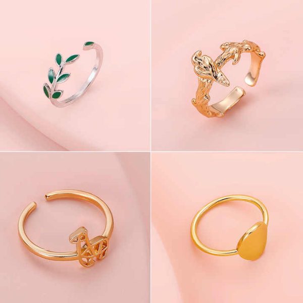 Vintage Geometric Metal Open Knuckle Ring Beach Tail Ring Toe Rings for Women