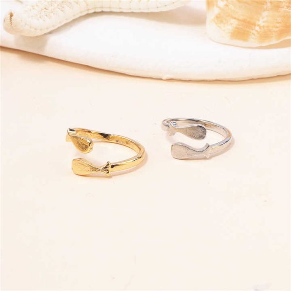 Double Fish Toe Ring for Women Gold Plated Jewelry Small Size Adjustable Open Tail Stacking Rings Summer Beach Foot Jewelry