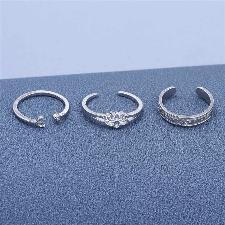 Summer Knuckle Foot Adjustable Ring 37 Styles 18K Gold Plated Jewelry Geometric Heart Toe Chain Adjustable Toe Rings