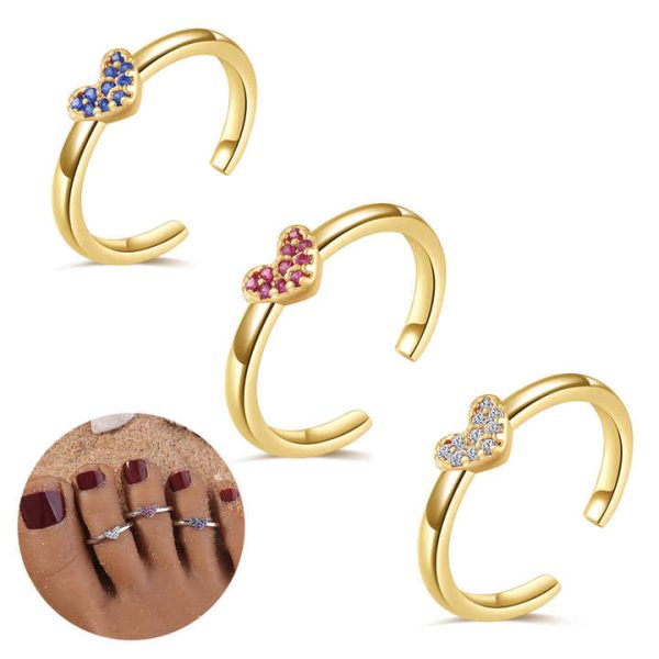 18K Gold 6mm Round Sphere Double Ball Open Adjustable Knuckle Ring Stainless Steel Fashion Jewelry Toe Rings for Women