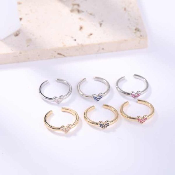 18K Gold 6mm Round Sphere Double Ball Open Adjustable Knuckle Ring Stainless Steel Fashion Jewelry Toe Rings for Women