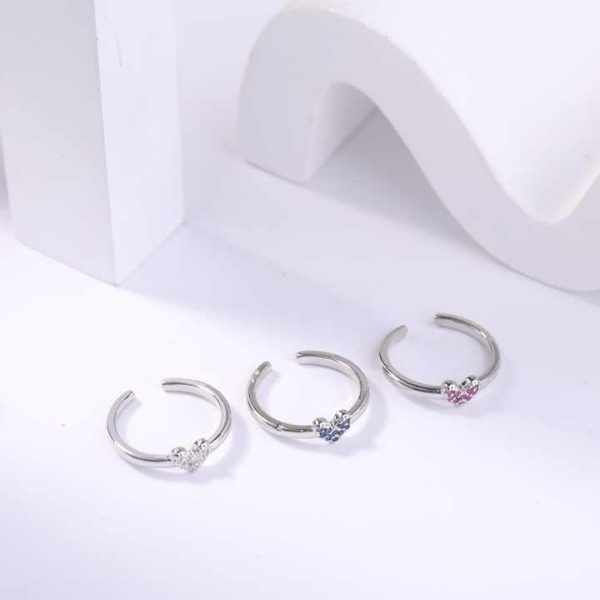 18K Gold 6mm Round Sphere Double Ball Open Adjustable Knuckle Ring Stainless Steel Fashion Jewelry Toe Rings for Women