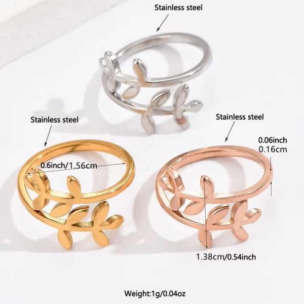 New Stainless Steel Leaf Design Open Women Toe Ring Women Beach Flower Arrow Band Foot Jewelry Set Adjustable Toe Rings